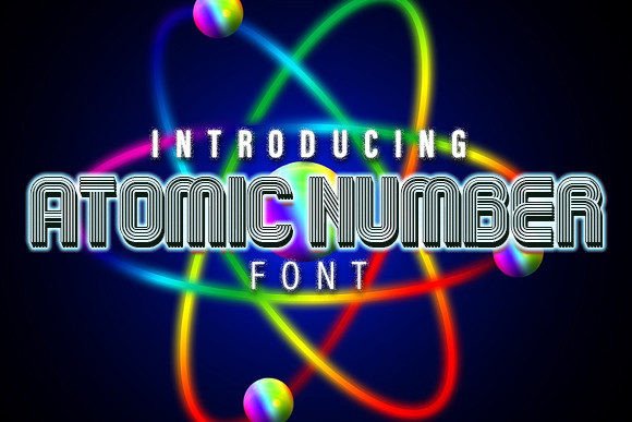 Atomic Number Font: A Retro Display Typeface Review