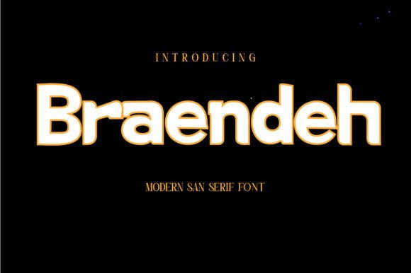 Braendeh Font: A Sans Serif for Crafters & Makers