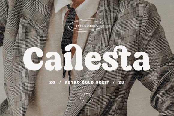 Cailesta Font: Bold Retro Serif for Business Branding