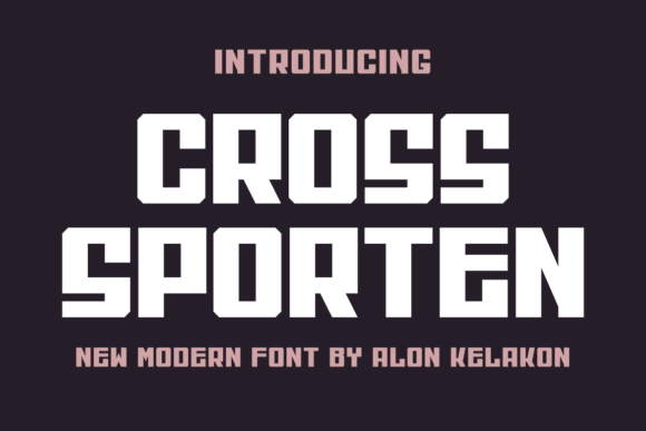 Cross Sporten Font: Bold Display Type for Makers