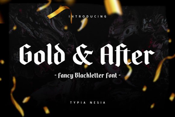 Gold and After Font: Vintage Style for Digital Campaigns