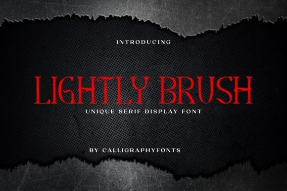 Lightly Brush Font: Spooky Serif for Web Design