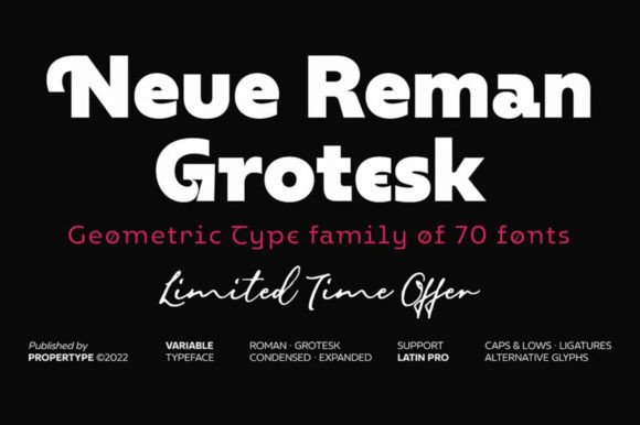 Neue Reman Grotesk Font: A Campaign Design Review