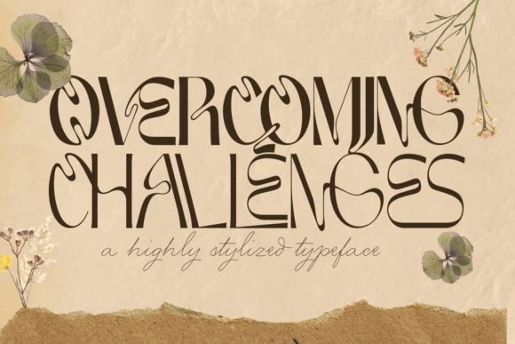 Overcoming Challenges Font: A Retro Typeface for Bold Branding