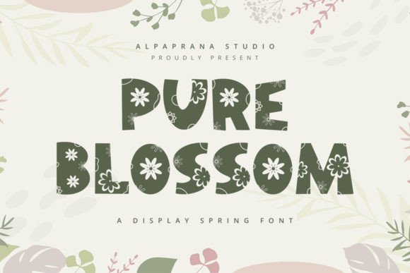 Pure Blossom Font: A Decorative Typeface for Campaigns