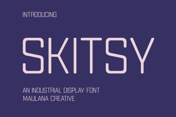 Skitsy Font Review: Industrial Tech Type for Web