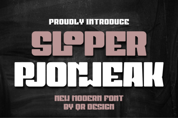 Sloper Pjonweak Font: A Bold Display Typeface for Branding