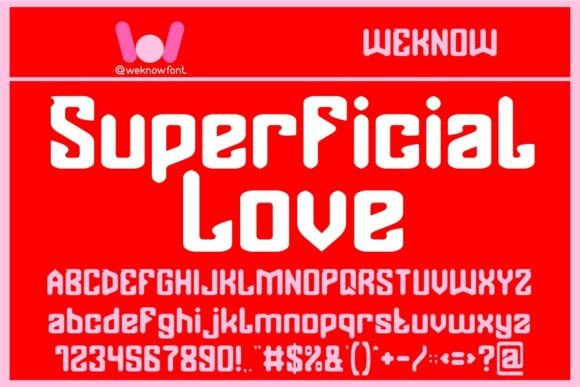 Superficial Love Font: Bold Branding for Small Business