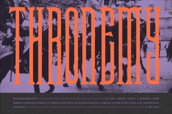 Thronemy Font: Elevating Digital Campaigns with Classic Serif Style