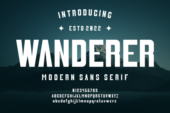 Wanderer Font: A Bold Sans Serif for Web Design