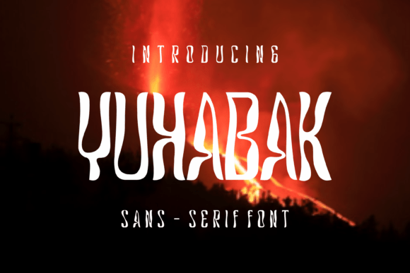 Yuhabak Font: A Groovy Typeface for Brand Identity